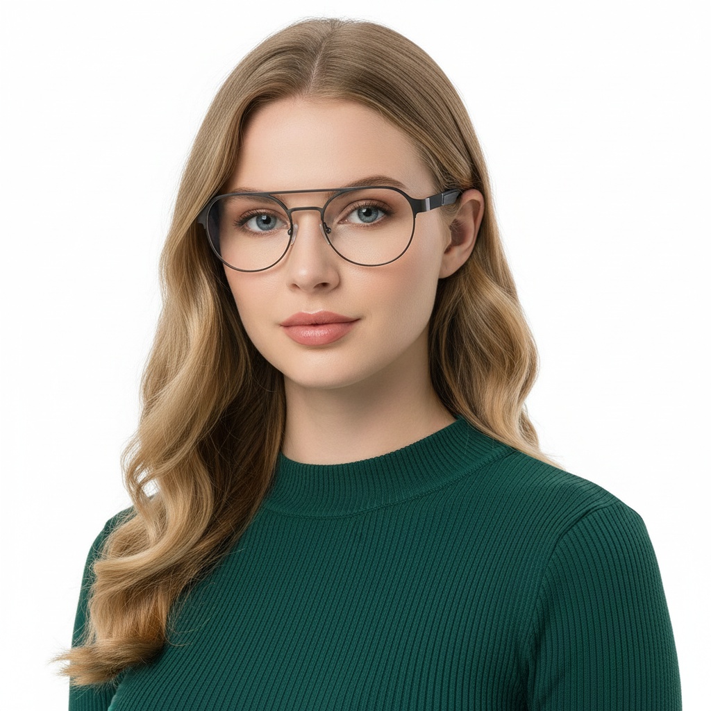 BS2425-0128_Grey_Aviator_Metal_Glasses_model