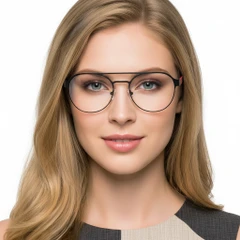 BS2425-0130_Red_Aviator_Metal_Glasses_model