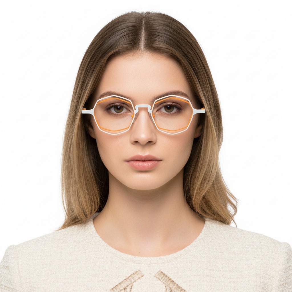 BS2425-0169_Orange_Geometric_Metal_Glasses_model