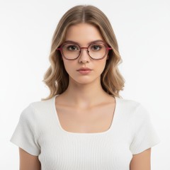 BS2425-0192_Pink_Geometric_Metal_Glasses_model