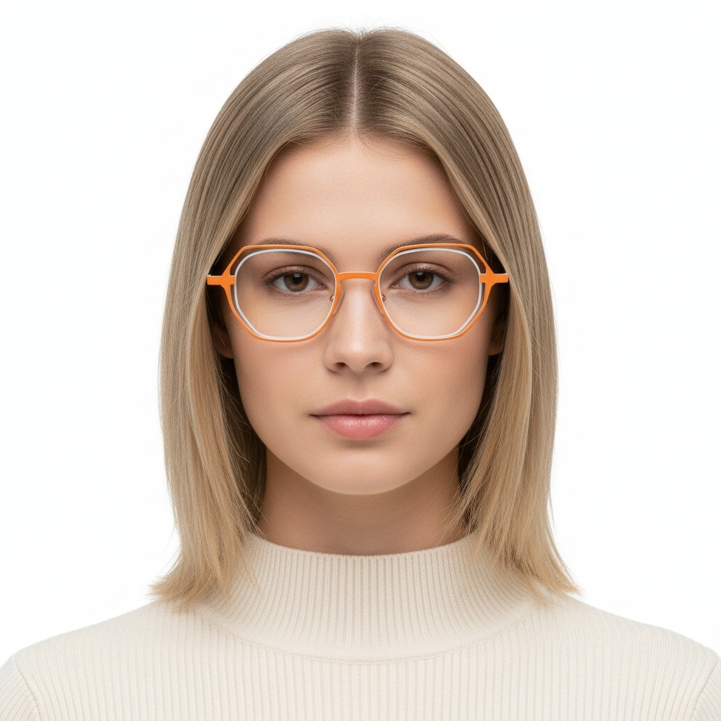 BS2425-0193_Orange_Geometric_Metal_Glasses_model