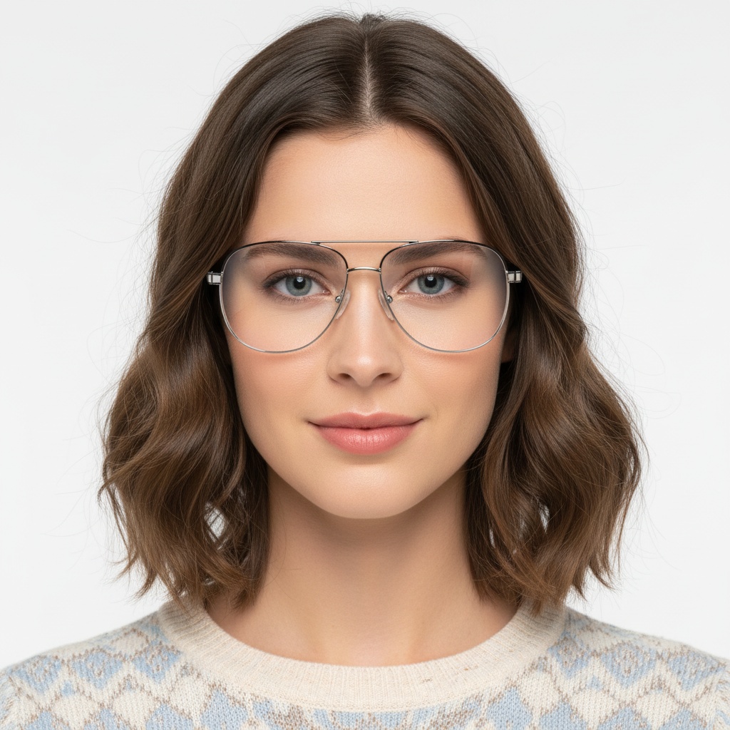 BS2425-0236_Black_Aviator_Metal_Glasses_model