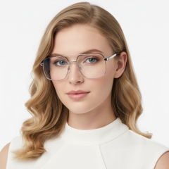 BS2425-0255_Silver_Aviator_Metal_Glasses_model