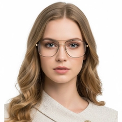 BS2425-0257_Golden_Aviator_Metal_Glasses_model
