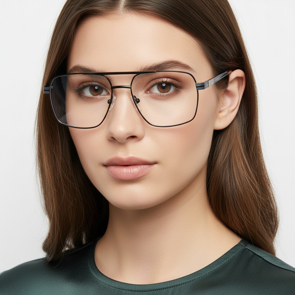 BS2425-0271_Black_Aviator_Metal_Glasses_model