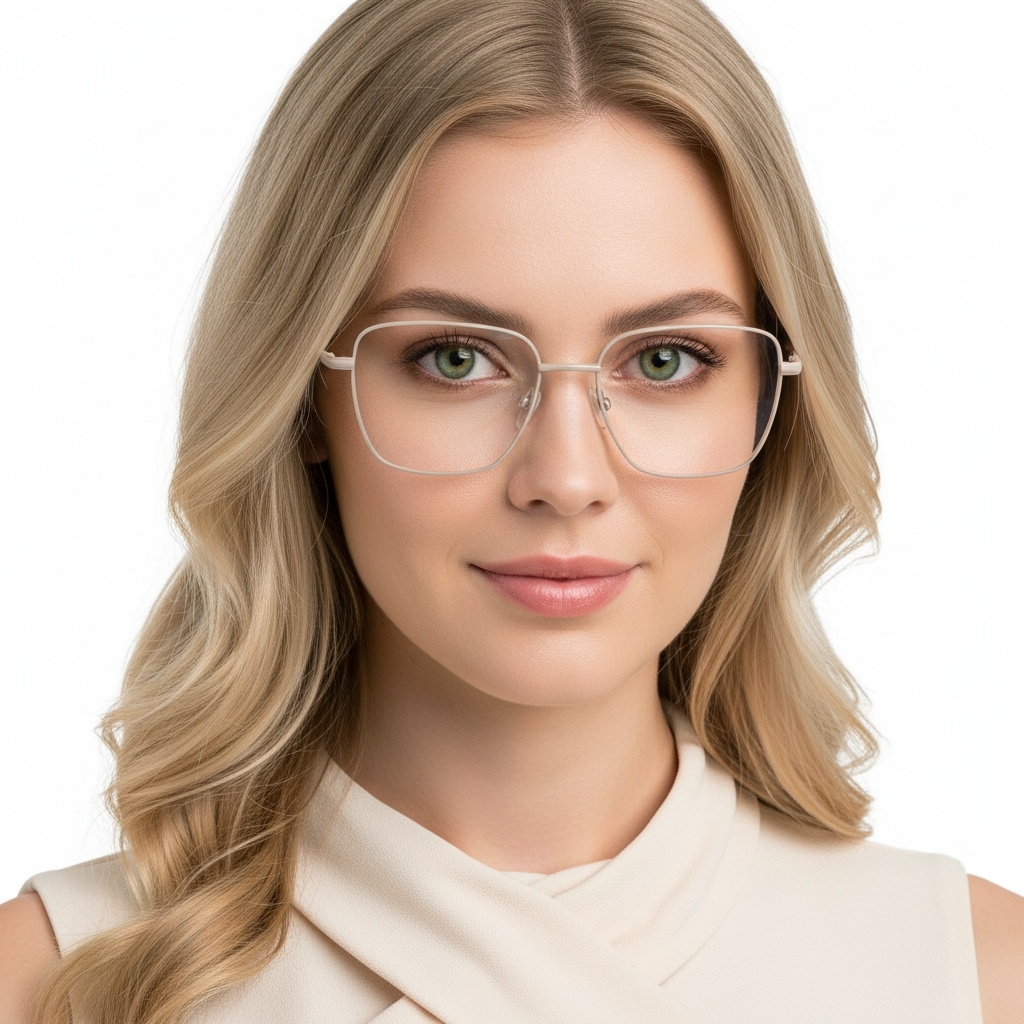BS2425-0302_Brown_Rectangular_Metal_Glasses_model