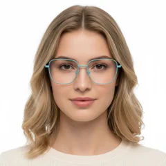 BS2425-0303_Blue_Rectangular_Metal_Glasses_model