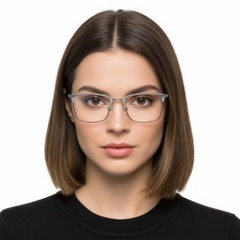 BS2425-0326_Silver_Rectangular_Metal_Glasses_model