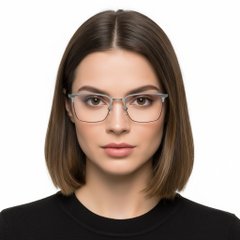 BS2425-0326_Silver_Rectangular_Metal_Glasses_model