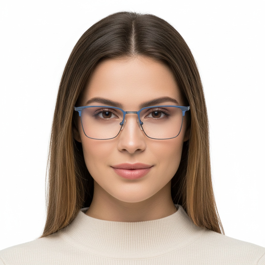 BS2425-0327_Blue_Rectangular_Metal_Glasses_model