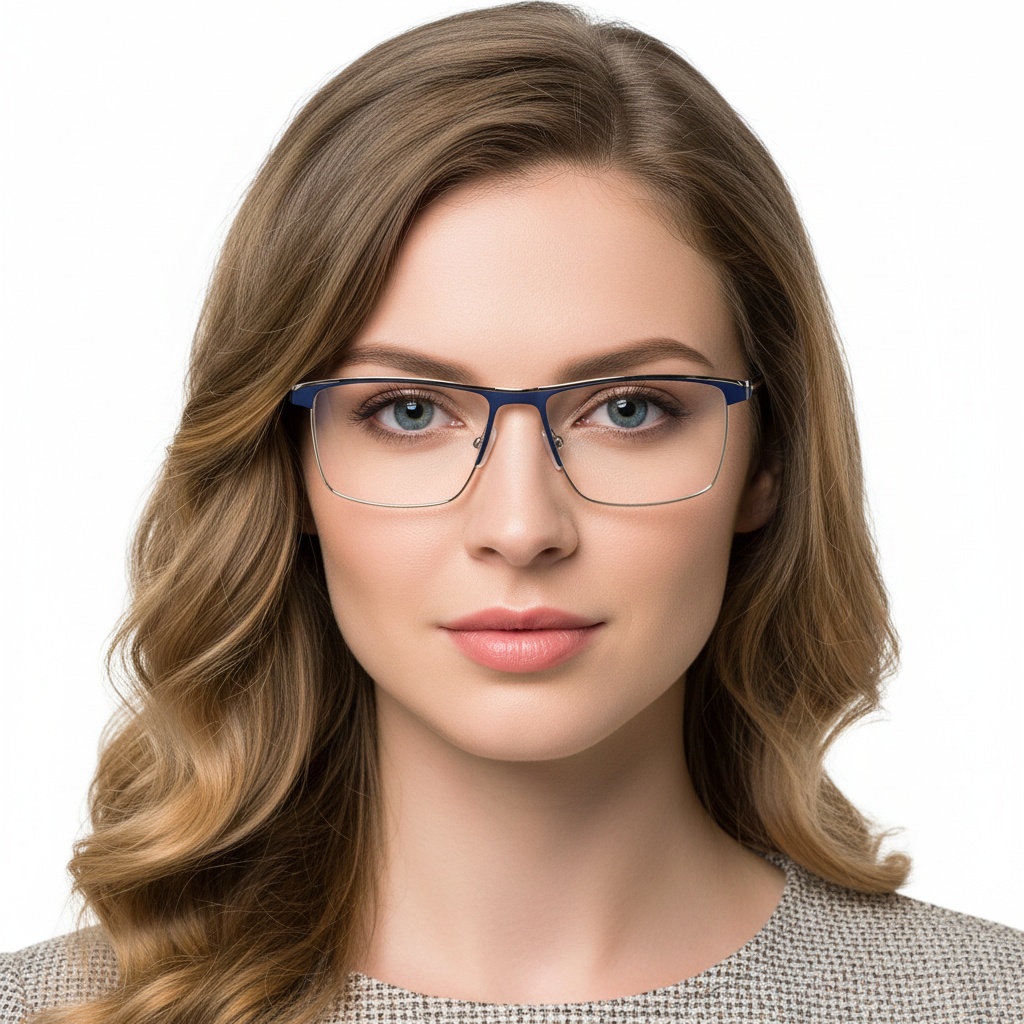 BS2425-0331_Brown_Rectangular_Metal_Glasses_model