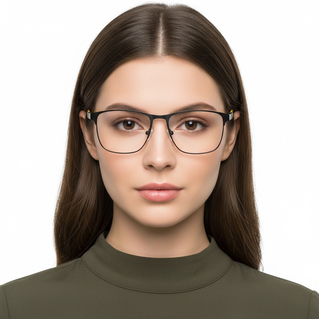 BS2425-0361_Yellow_Rectangular_Metal_Glasses_model