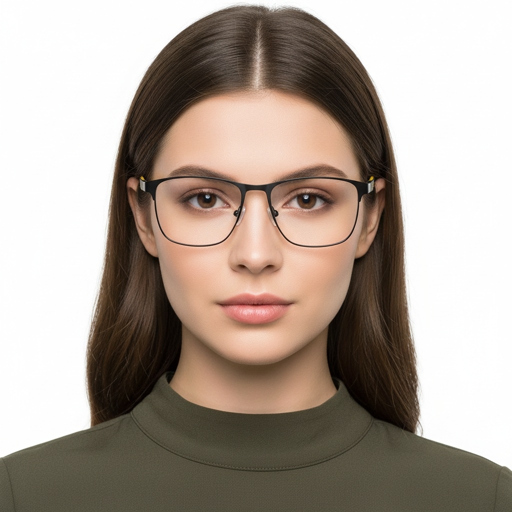 BS2425-0361_Yellow_Rectangular_Metal_Glasses_model