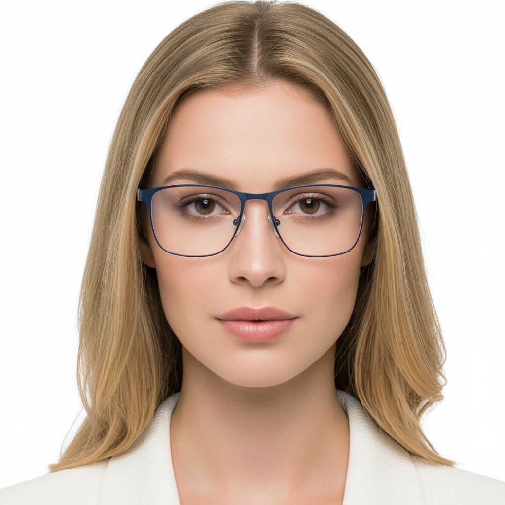 BS2425-0363_Blue_Rectangular_Metal_Glasses_model