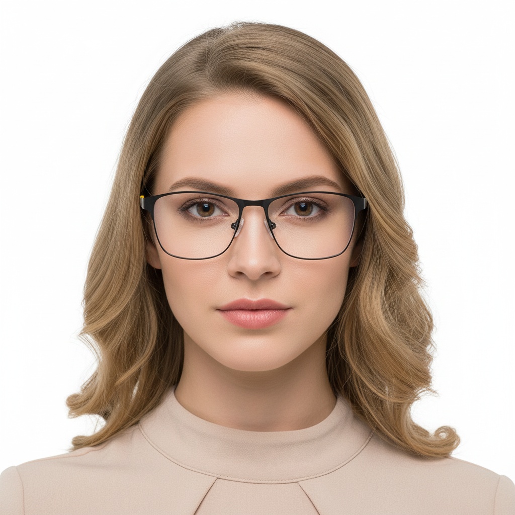BS2425-0368_Yellow_Rectangular_Metal_Glasses_model