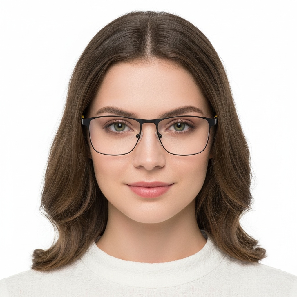 BS2425-0371_Yellow_Rectangular_Metal_Glasses_model