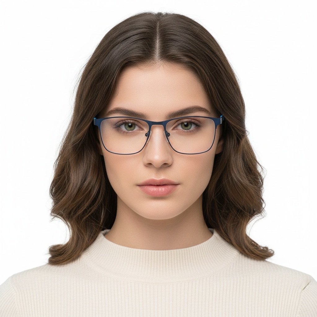 BS2425-0375_Blue_Rectangular_Metal_Glasses_model