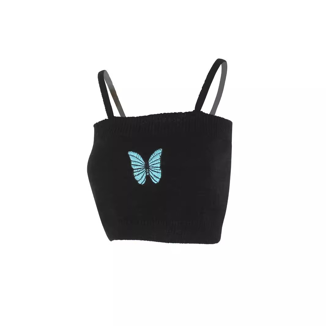 Embroidered Cropped Knit Cardigan Vest Set Spring Autumn SSU-00014