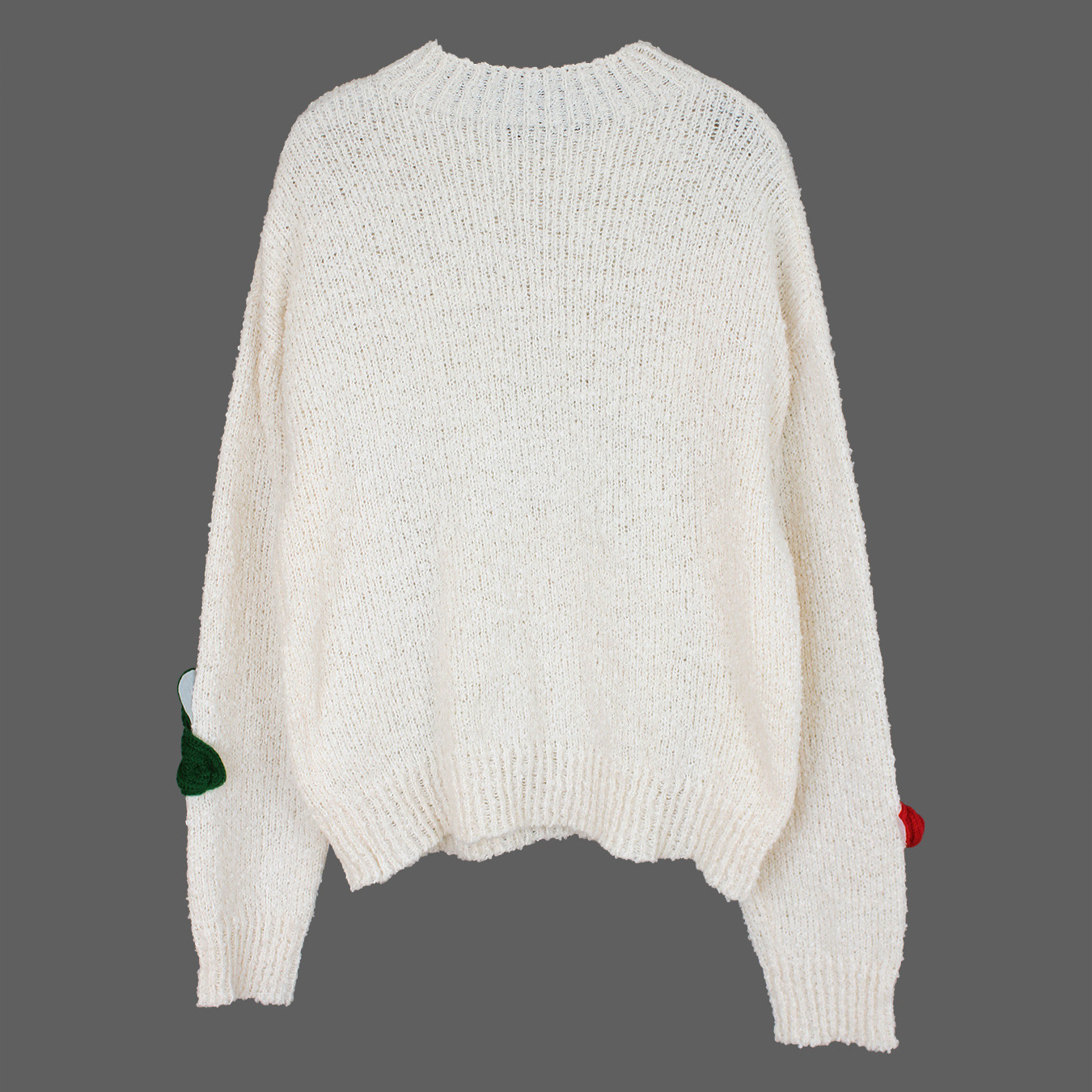 Floral Print Sweater Lightweight Polyester Pullover with Long Sleeves SSU-00003