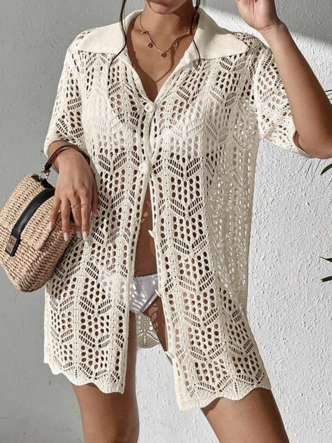 Knitted Cardigan Women's Lightweight Spring Summer Cover Up