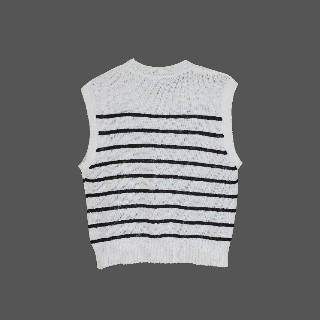 Knit Tank Top Women's Spring Summer Sleeveless Crew Neck SSU-00029