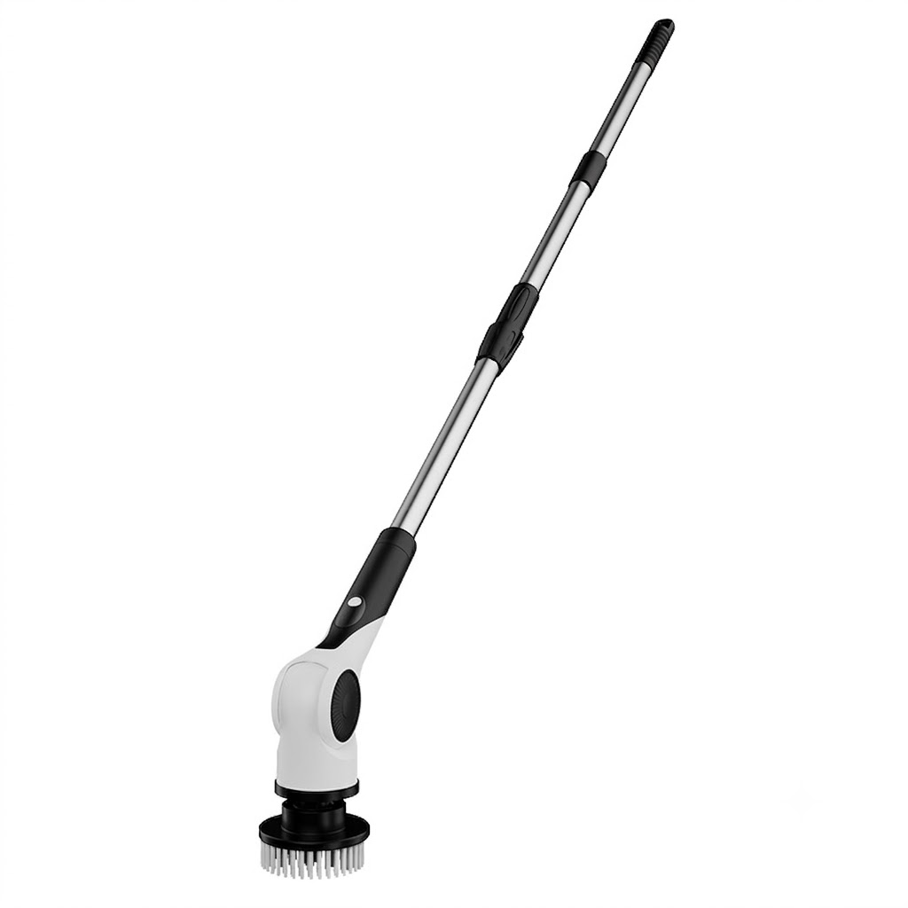 10-in-1 Multipurpose Electric Cleaning Brush, Power Scrubber with Extension, 25W Motor, 3-Speed Settings, IPX7 Waterproof, Type-C Charging, 90-Min Cordless Use