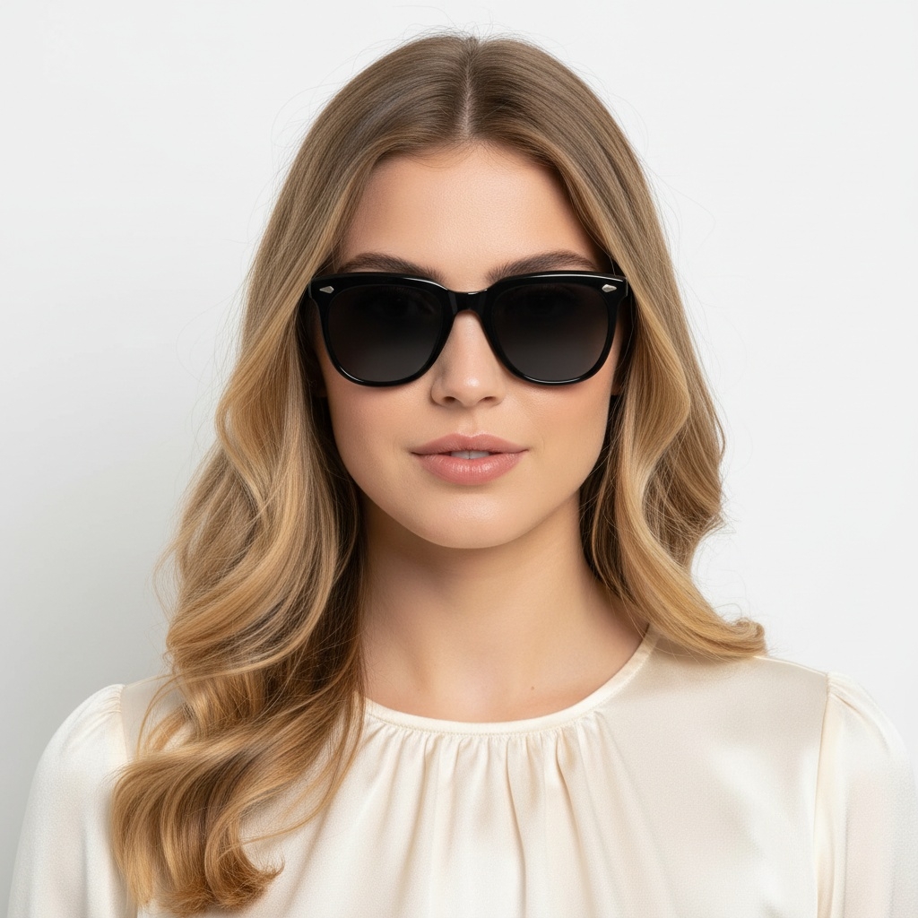 BS2503-0108_Black_Rectangular_Plastic_Sunglasses_model