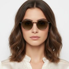 BS2503-0136_Brown_Oval_Plastic_Sunglasses_model