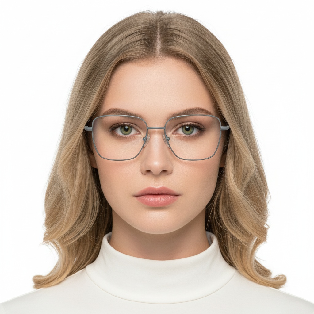 BS2425-0301_Grey_Rectangular_Metal_Glasses_model
