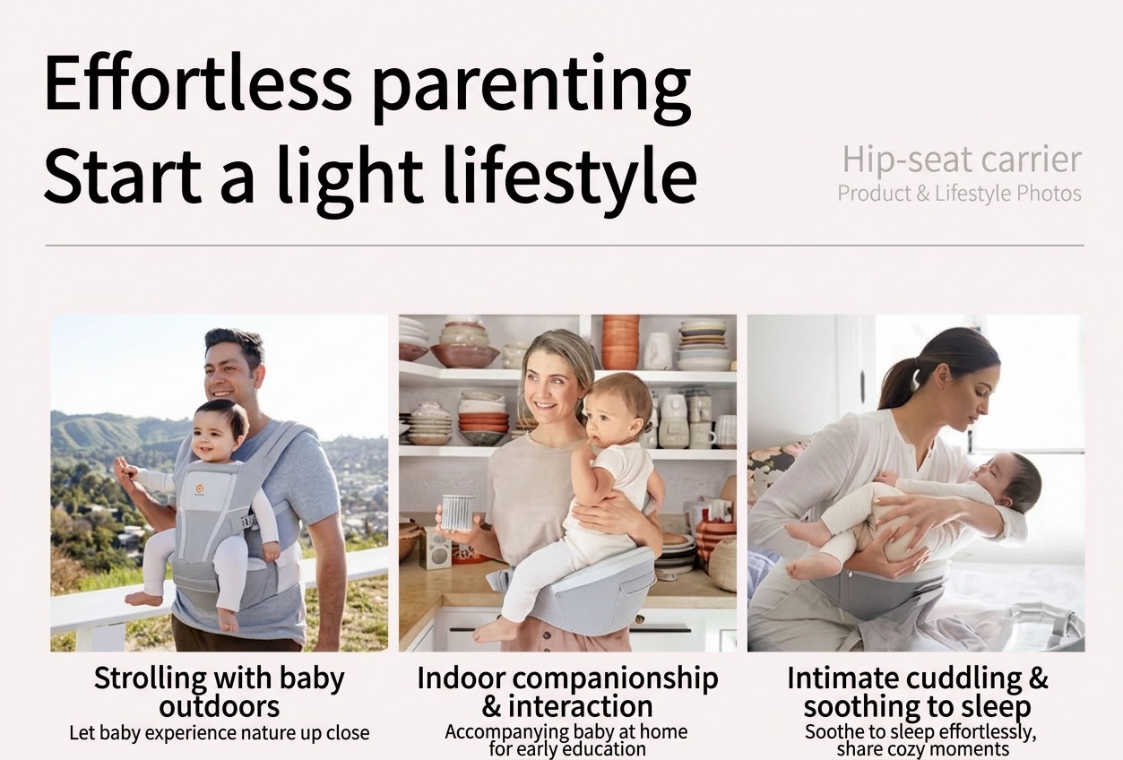 Ergobaby Alta Hip Seat Baby Carrier - Ergonomic & Breathable