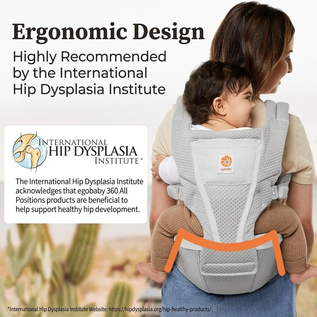 Ergobaby Alta Hip Seat Baby Carrier - Ergonomic & Breathable