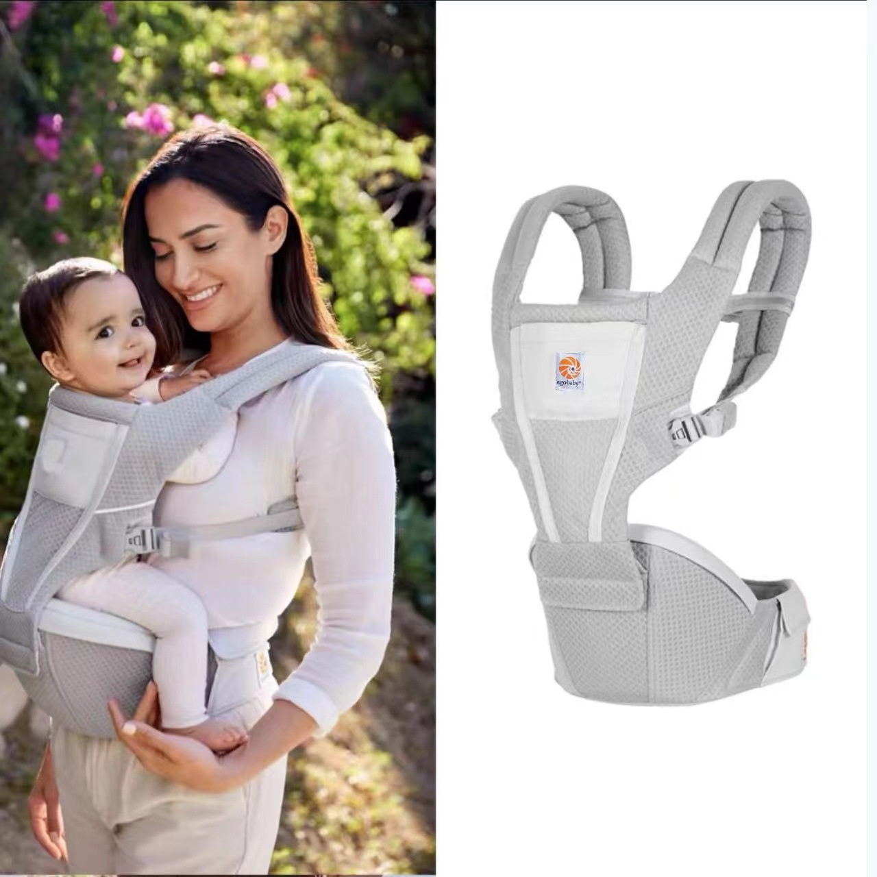 Ergobaby Alta Hip Seat Baby Carrier - Ergonomic & Breathable