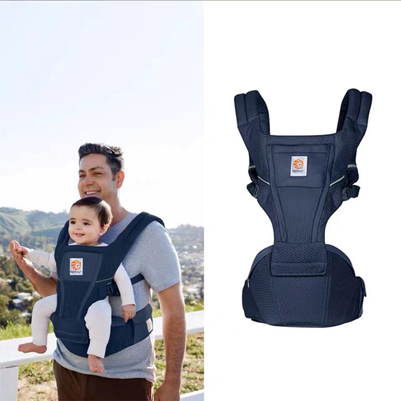 Ergobaby Alta Hip Seat Baby Carrier - Ergonomic & Breathable