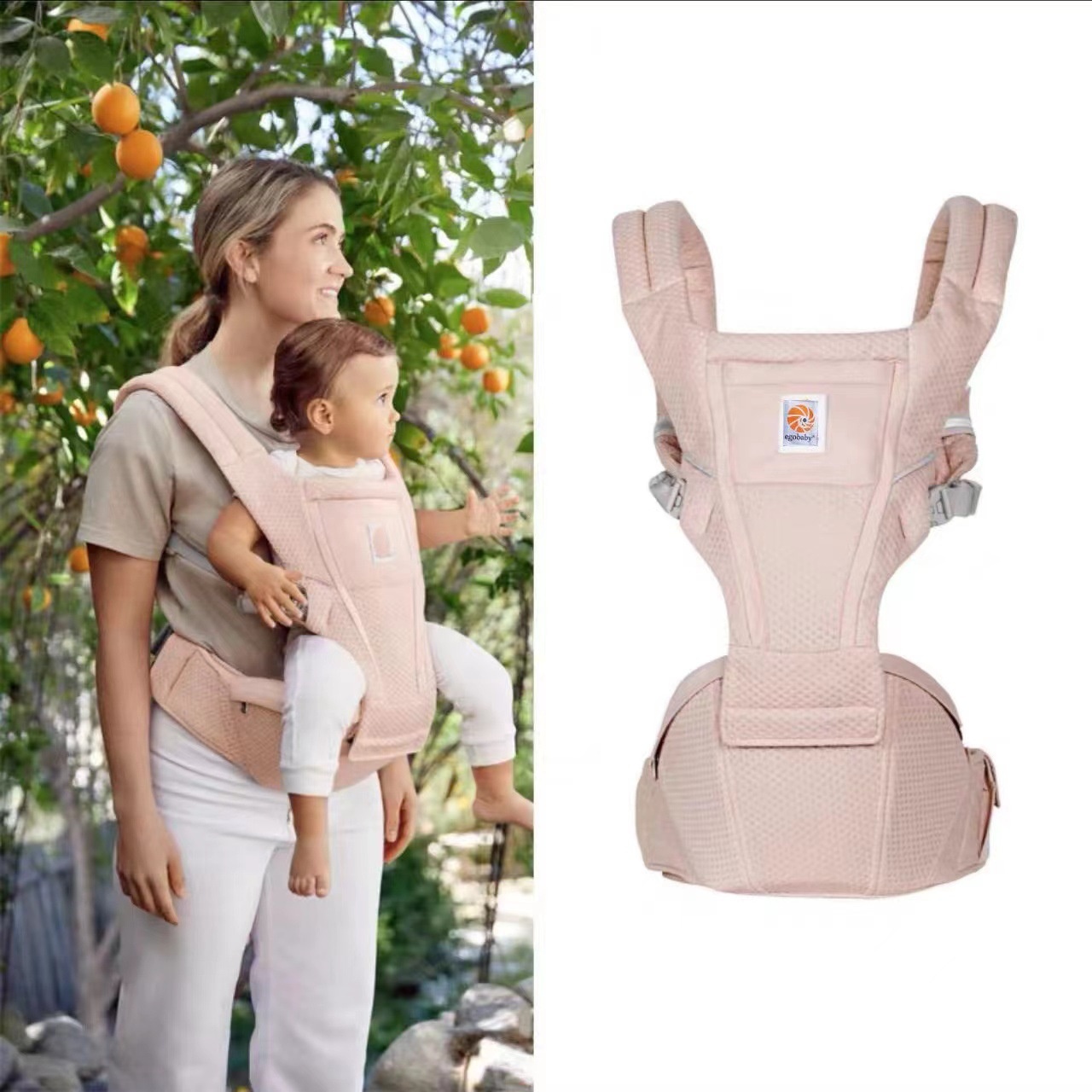 Ergobaby Alta Hip Seat Baby Carrier - Ergonomic & Breathable