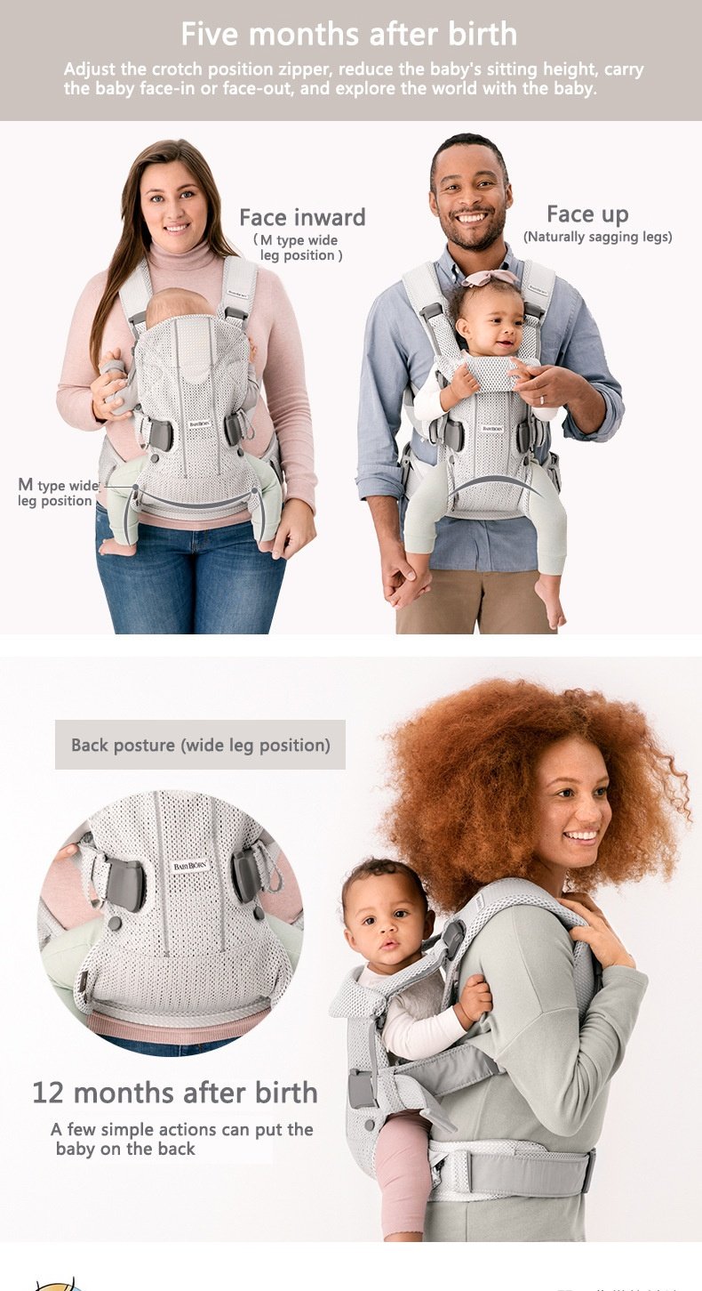 Ergonomic Baby Carriers for Newborns & Toddlers - Breathable