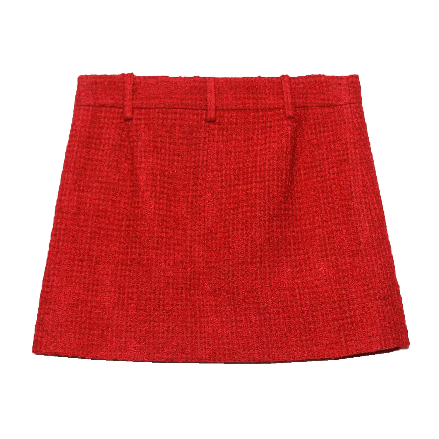 Falda midi texturizada para mujer - Diseño con abertura KUN-00015