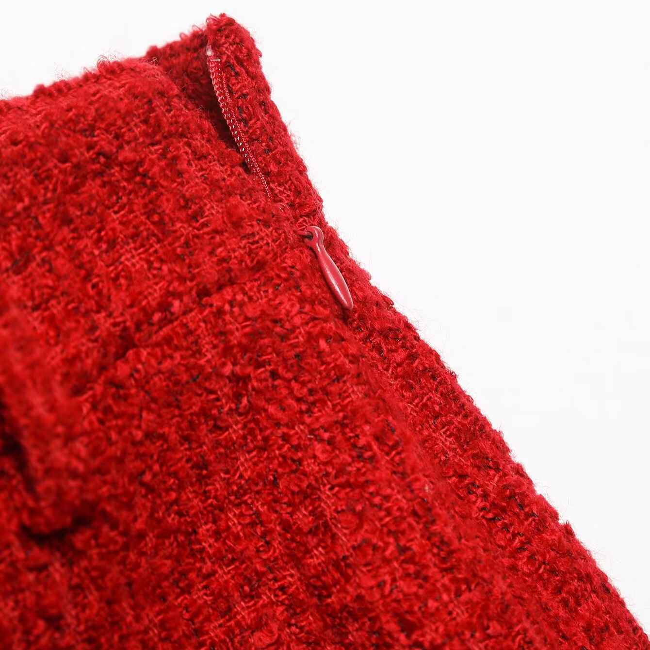 Falda midi texturizada para mujer - Diseño con abertura KUN-00015