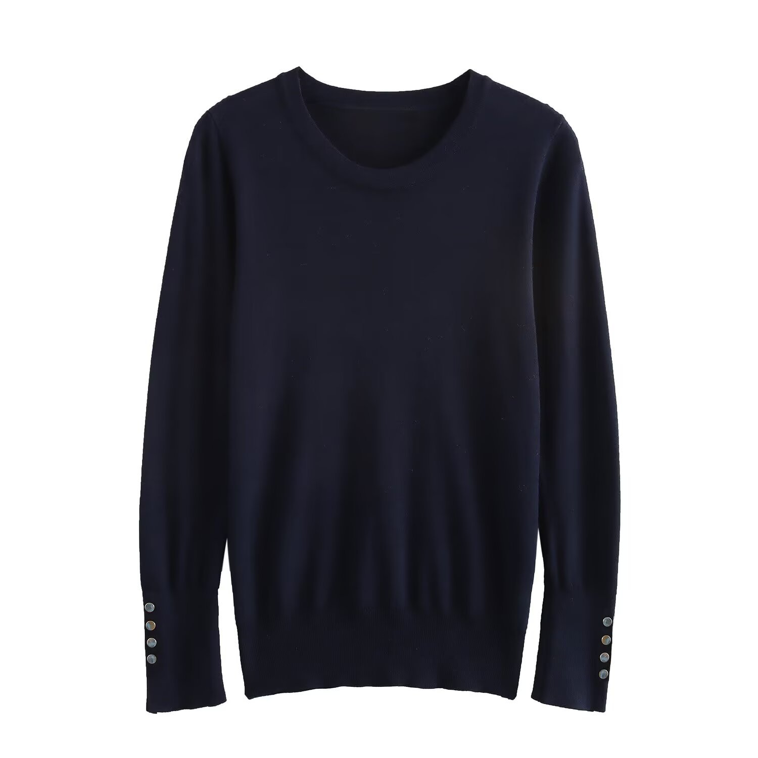 Haut en maille uni basique et tendance pour femme KUN-00066