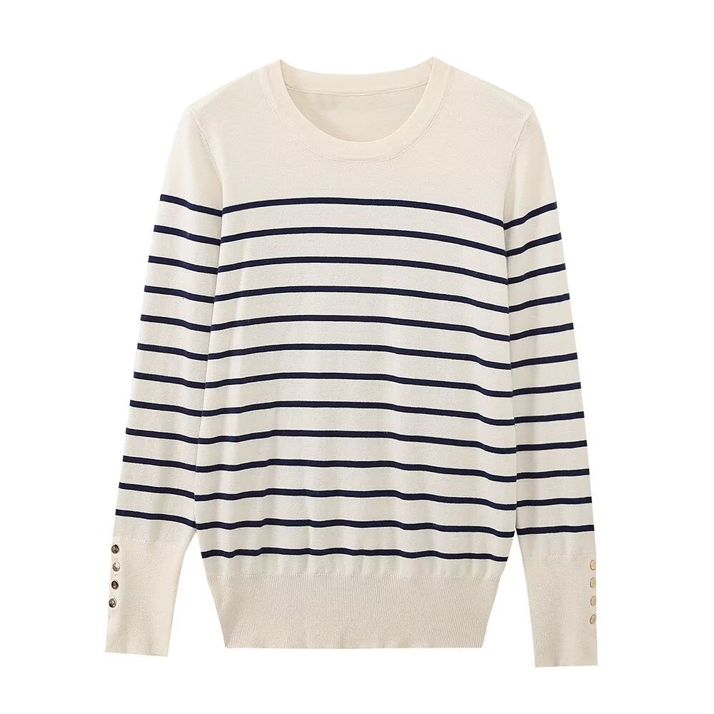 Haut en maille uni basique et tendance pour femme KUN-00066