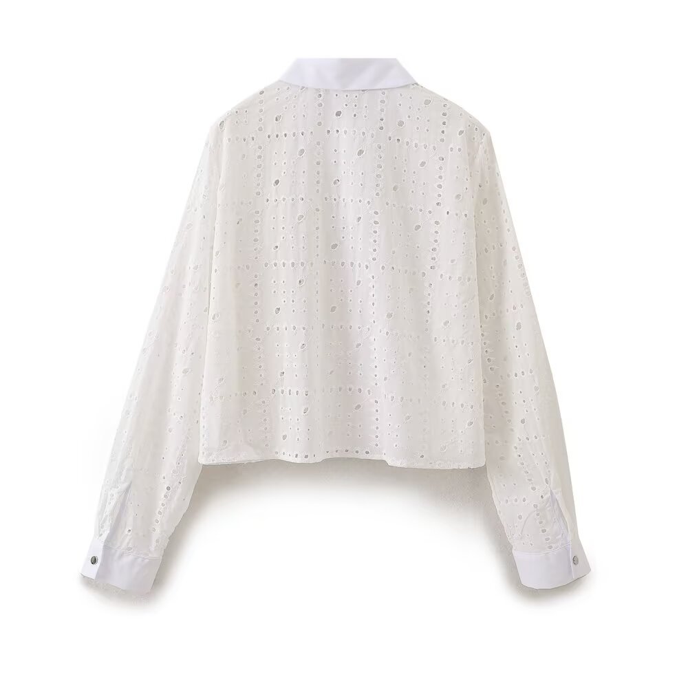 Women's Embroidered Lace Blouse - Stylish & Trendy KUN-00089