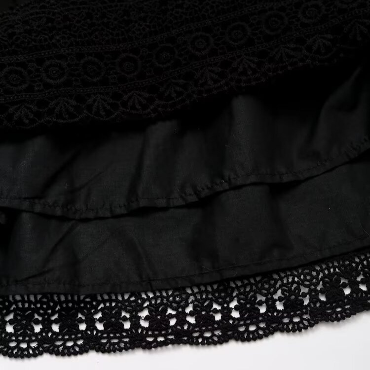 Minivestido de mujer - Encaje bordado de moda KUN-00001