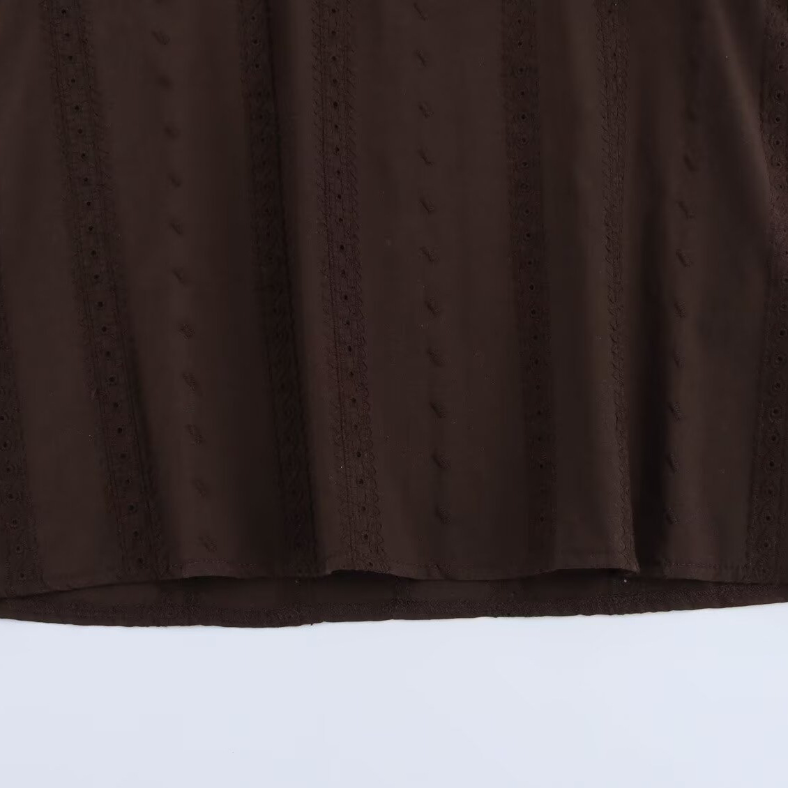 Embroidered Lace Blouse - Classic Women's Shirt KUN-00009