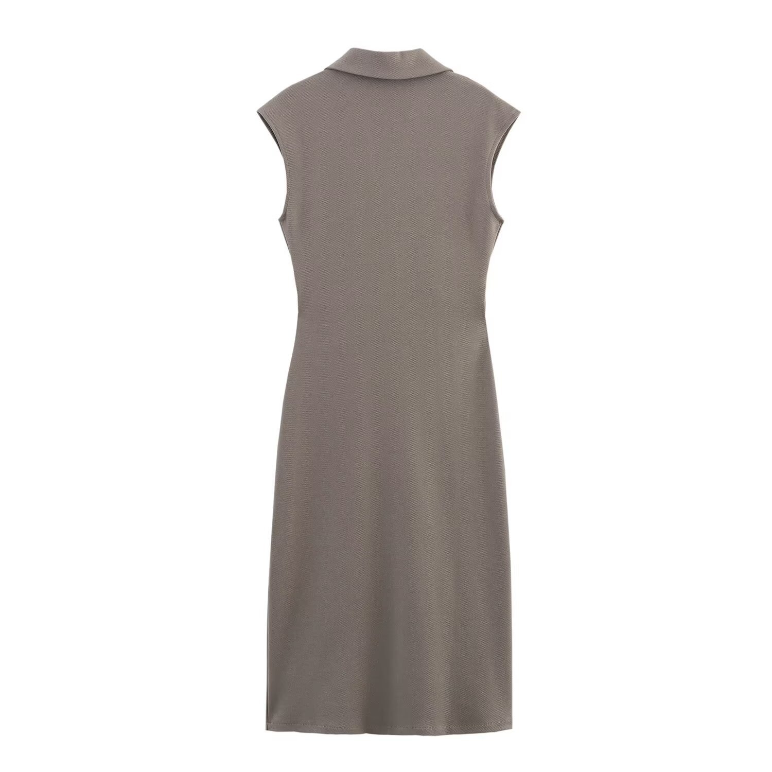 Hemdblusenkleid aus Baumwolle – Klassischer europäischer Stil KUN-00005