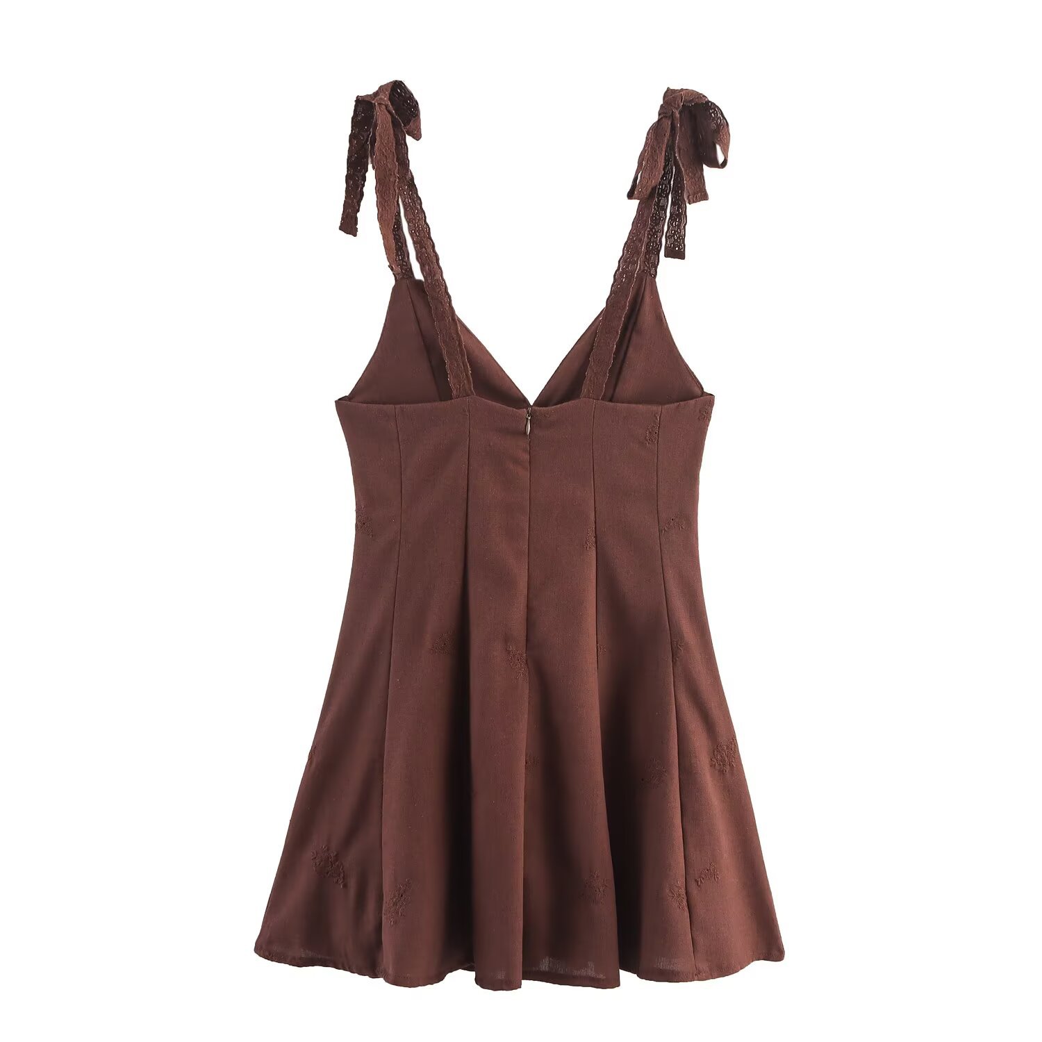 Embroidered Mini Dress - Women's European Style Fashion KUN-00062