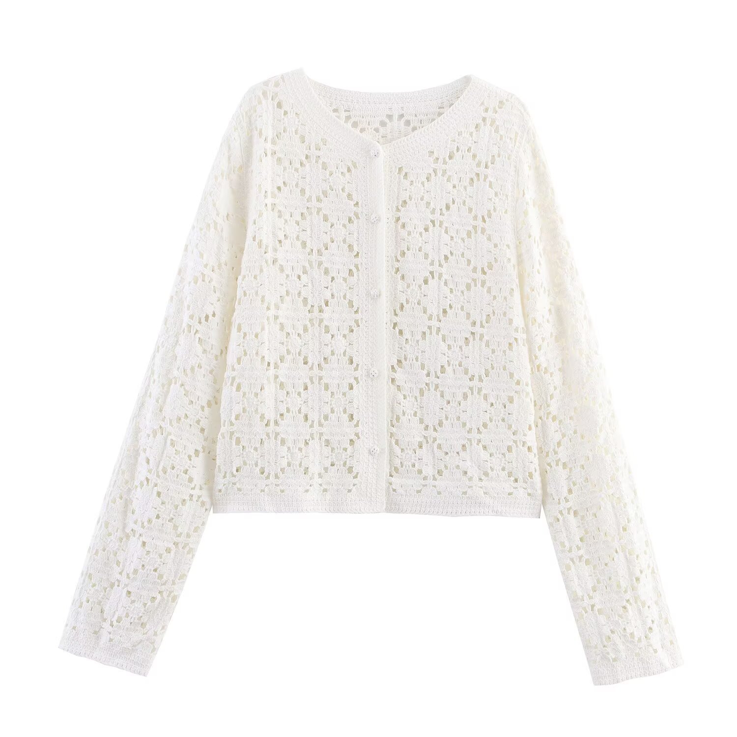 Crochet Knit Set - Chic & Versatile Fashion KUN-00040