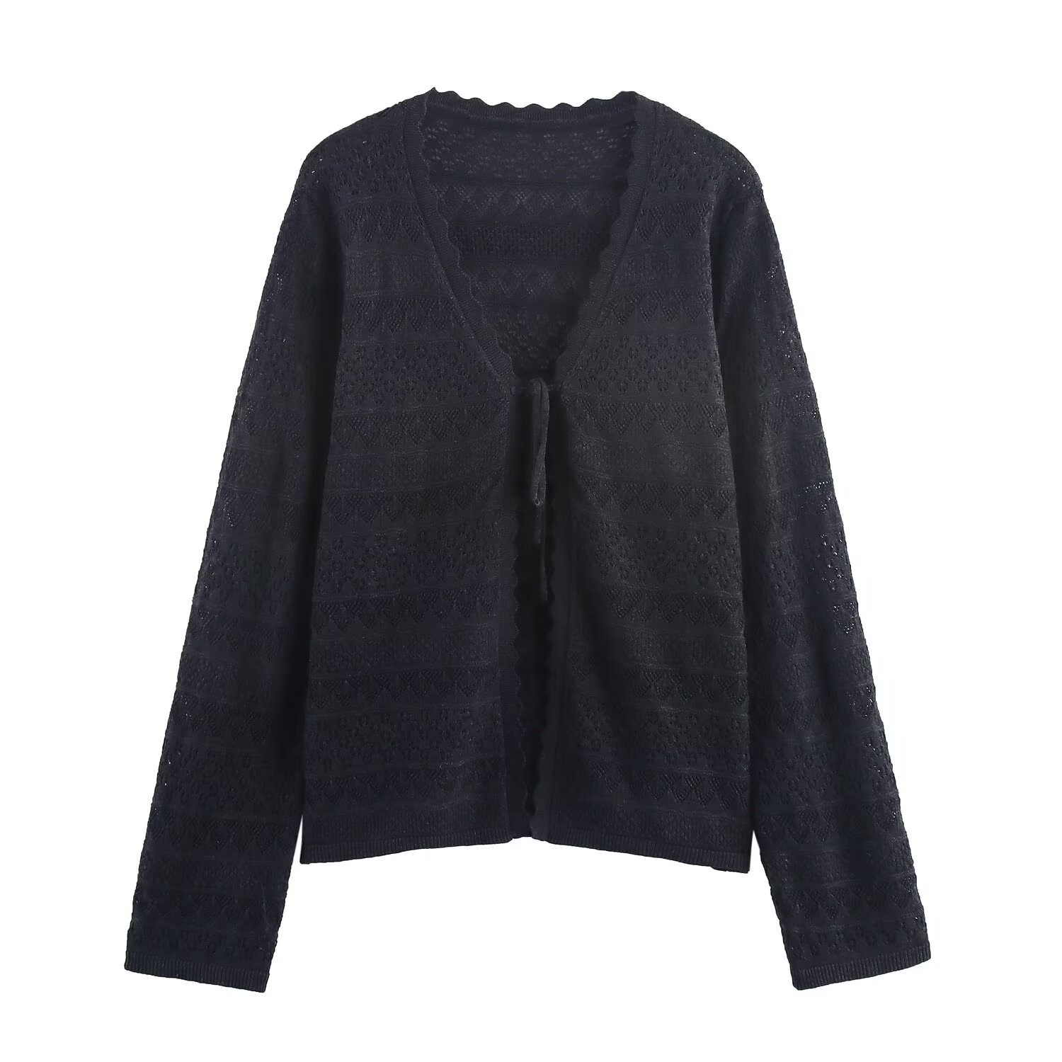 Conjunto de punto de seda - Traje versátil de estilo europeo para mujer KUN-00066