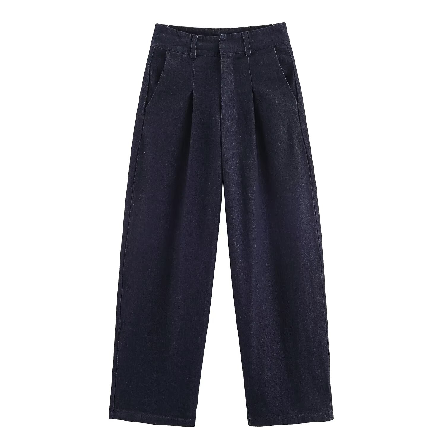 Veste aviateur matelassée en denim, jean à volants KUN-00158