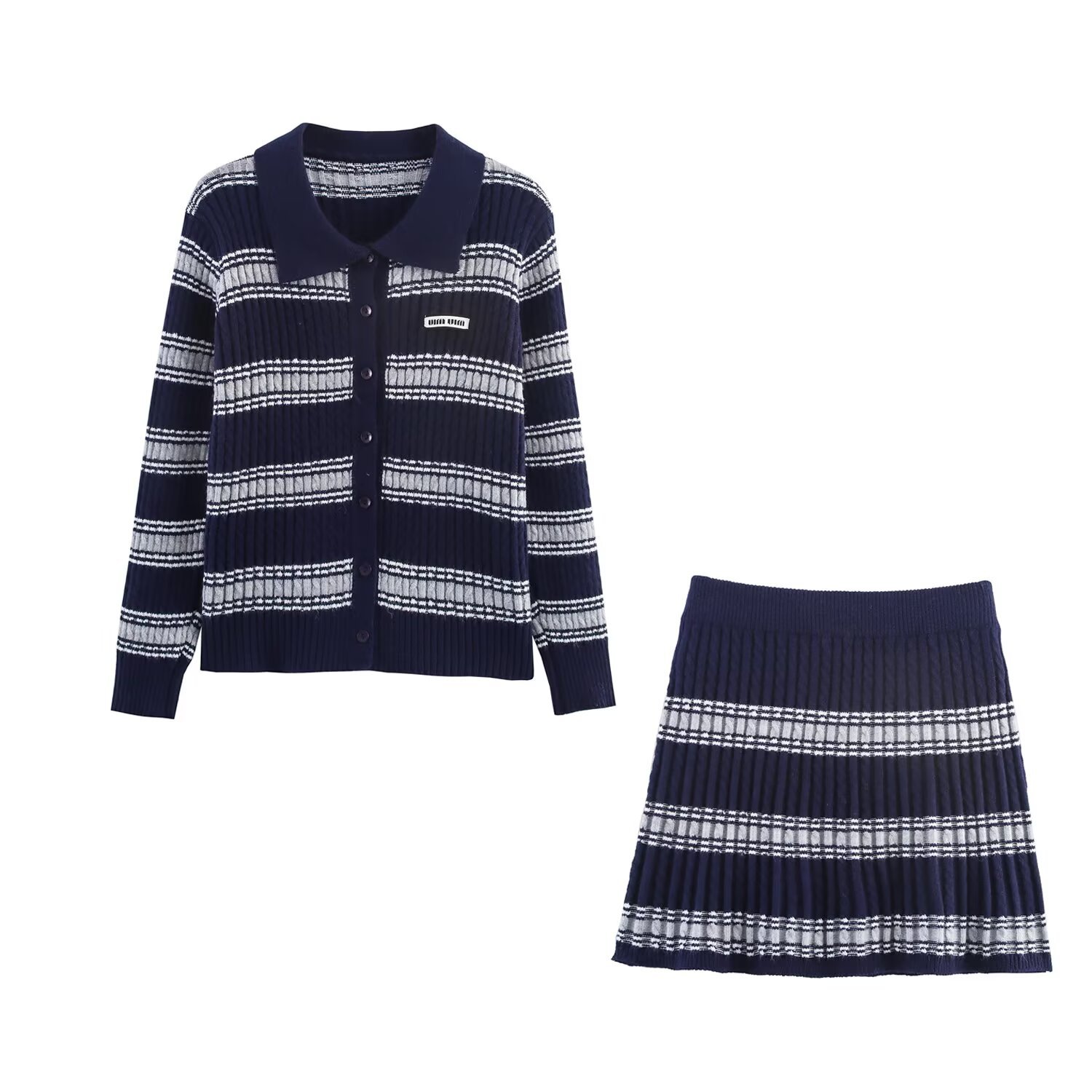 Tailleur rayé pour femme - Tendance et polyvalent KUN-00067