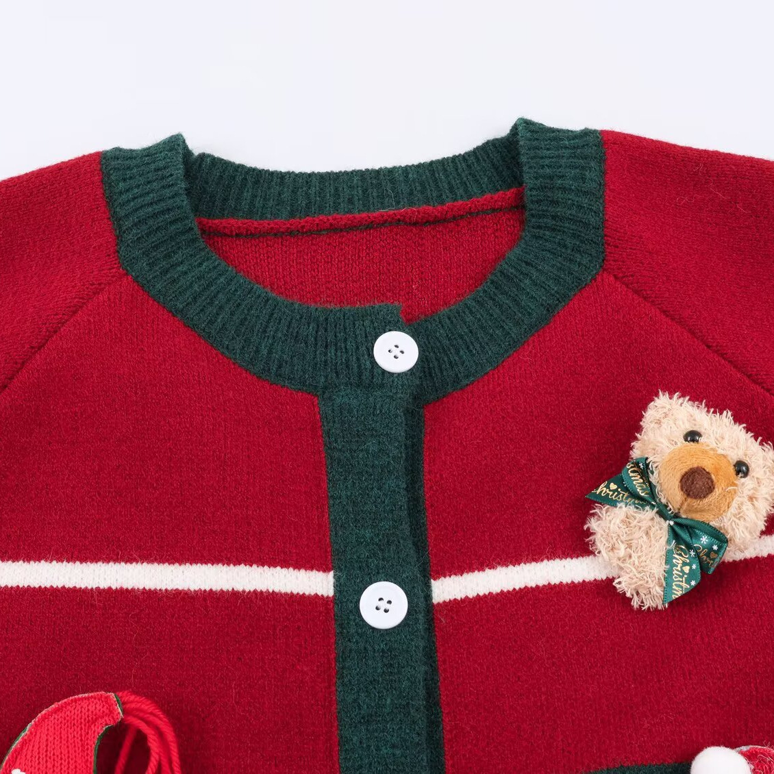 Cárdigan de punto - Elegante suéter navideño abierto KUN-00103