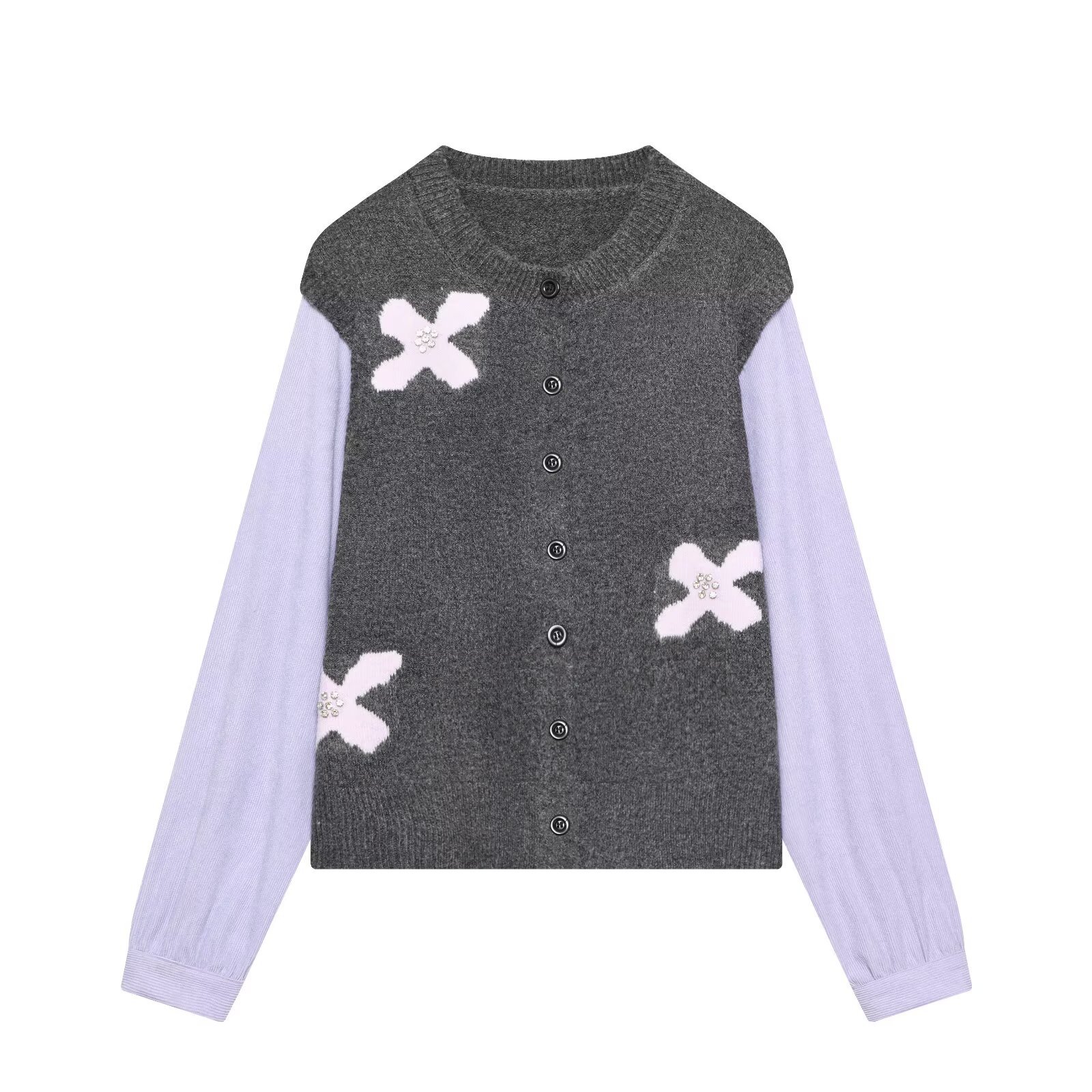 Knit Cardigan Sweater - Two-Piece Style Casual Chic KUN-00001